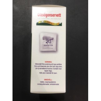 Våtservett Glasögon 120-p glasögonservetter Våtservett Glasögon 120-p glasögonservetter