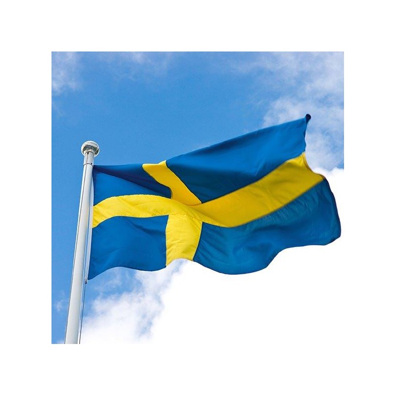 Servett Svensk Flaggstång 33x33cm Servett Svensk Flaggstång 33x33cm