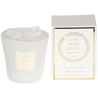 Doftljus Cotton vit i presentask