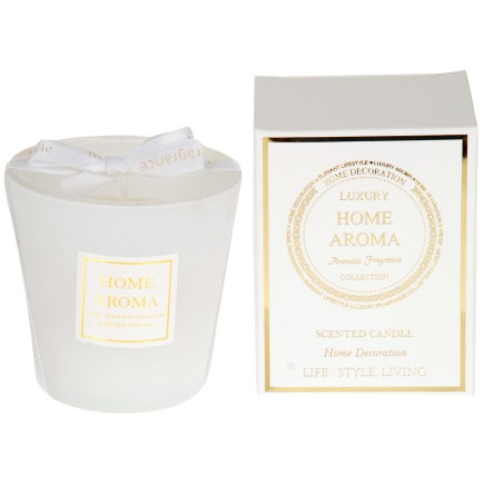 Doftljus Cotton vit i presentask