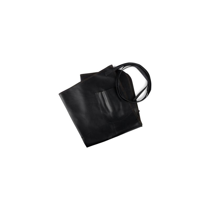 Skinnförkläde Midjemodell Skinn svart förkläde Skinnförkläde Midjemodell Skinn svart förkläde