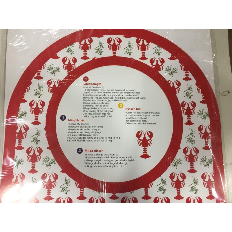 Haklapp Kräftskiva Sånghäfte 6-pack Haklapp Kräftskiva Sånghäfte 6-pack