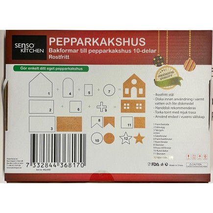 Pepparkakshus set Formar Bak Jul