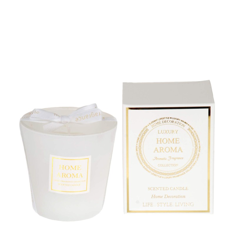 Doftljus Cotton glasburk Presentask vit Doftljus Cotton glasburk Presentask vit