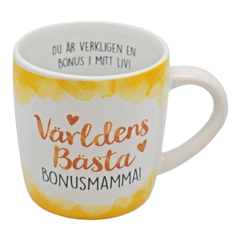 Mugg VÄRLDENS BÄSTA BONUSMAMMA Mugg VÄRLDENS BÄSTA BONUSMAMMA