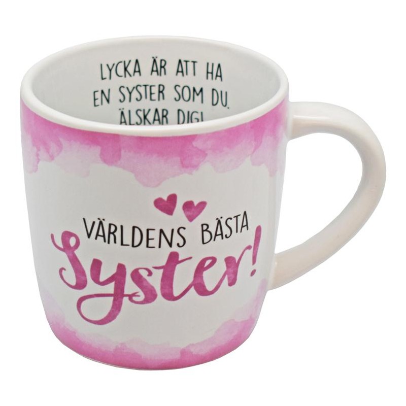 Mugg VÄRLDENS BÄSTA SYSTER Mugg VÄRLDENS BÄSTA SYSTER