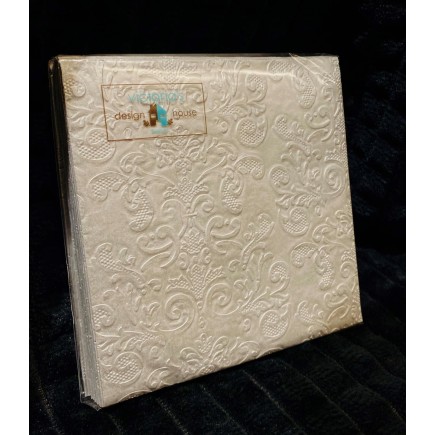 Kaffeservetter Silvermetall 25x25cm