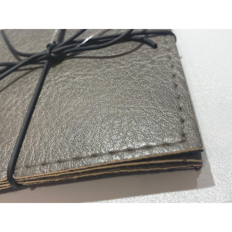 Glasunderlägg grå läderlook 4-pack Glasunderlägg grå läderlook 4-pack