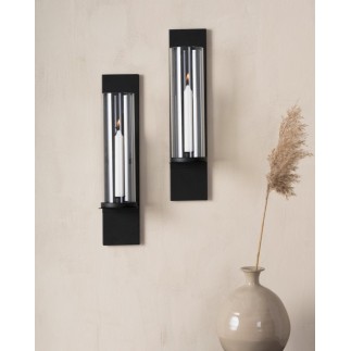 Lampett vägglykta smide 2-pack lykta ljuslykta väggljusstake Lampett vägglykta smide 2-pack lykta ljuslykta väggljusstake