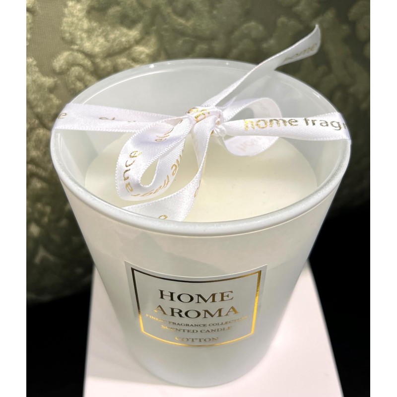 Doftljus Cotton glasburk Presentask vit Doftljus Cotton glasburk Presentask vit