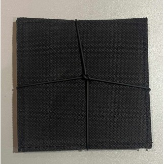 Glasunderlägg grå läderlook 4-pack Glasunderlägg grå läderlook 4-pack