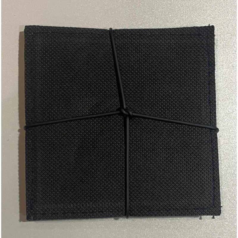 Glasunderlägg grå läderlook 4-pack Glasunderlägg grå läderlook 4-pack