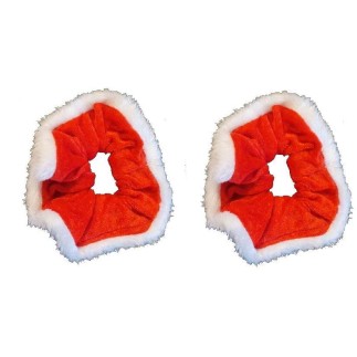 Hårband Snodd Jul röd/vit 2-pack