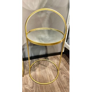 Bord glas/metall Guld H71 cm