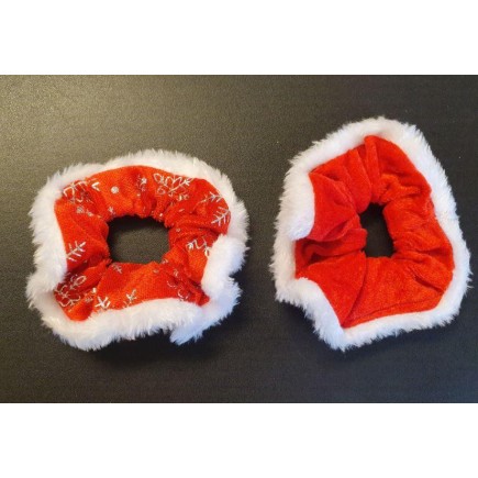 Hårband Snodd Jul röd/vit 2-pack
