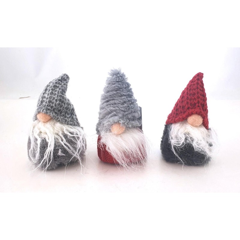 Tomte Grå Stickad luva 14 cm Tomte Grå Stickad luva 14 cm