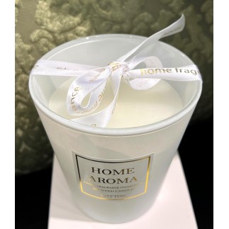 Doftljus Cotton glasburk Presentask vit