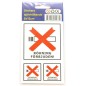 Stickers Rökning Förbjuden 6-p dekal klistermärke Stickers Rökning Förbjuden 6-p dekal klistermärke