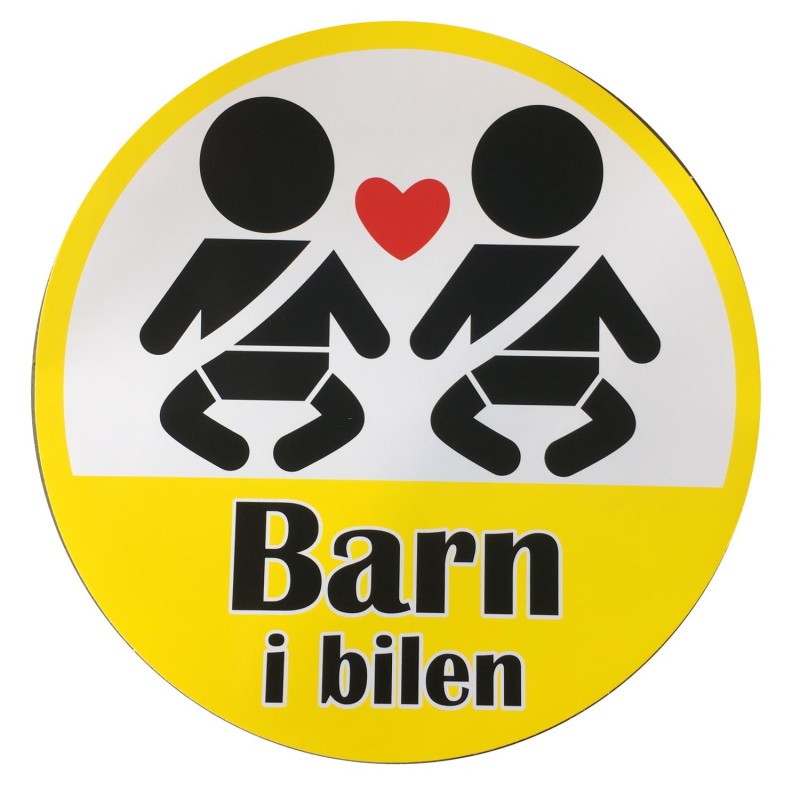 Stickers Barn i bilen 4-pack Stickers Barn i bilen 4-pack