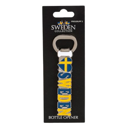 Magnet Souvenir Kapsylöppnare I Love Sweden