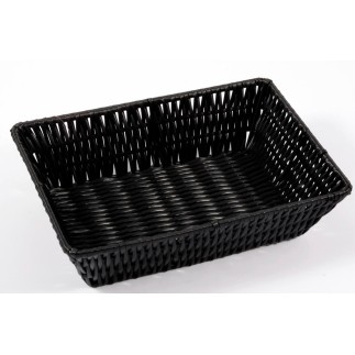 Brödkorg Korg svart flätad 19x26 cm