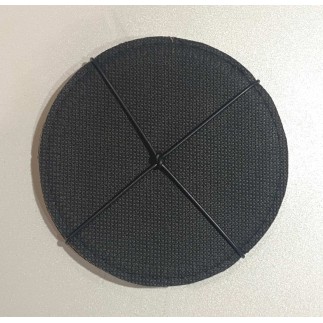 Glasunderlägg Runda grå/brun läderlook 4-pack Glasunderlägg Runda grå/brun läderlook 4-pack