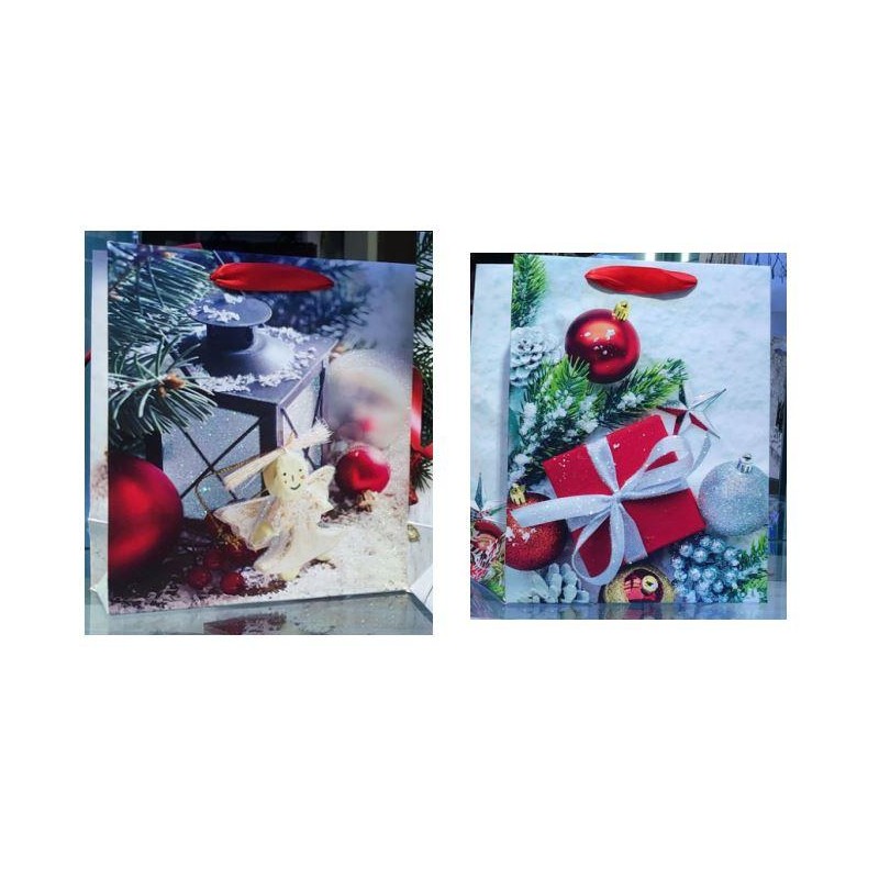 Presentpåse Vinter 2-pack 18x23 cm Presentpåse Vinter 2-pack 18x23 cm