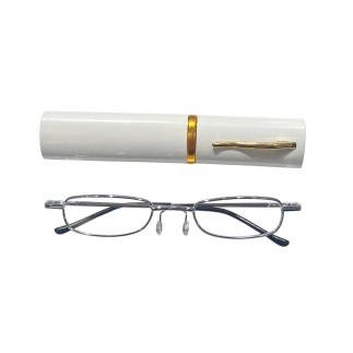 Duga Läsglasögon 3.5 med fodral silver