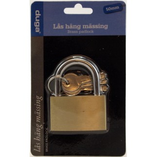 Hänglås 50mm mässing