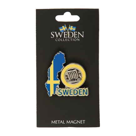 Magnet Karta Spin Skepp Sweden
