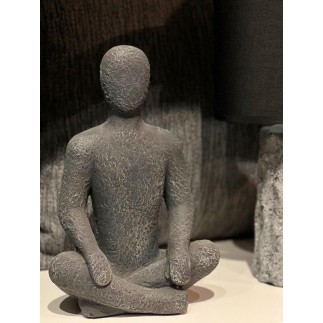 Figur Meditation Svart 28 cm