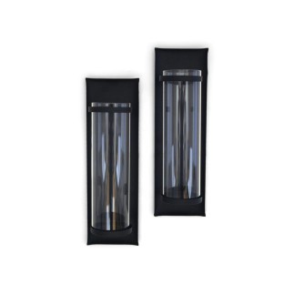 Ljushållare blockljus Vägglykta 2-pack smide