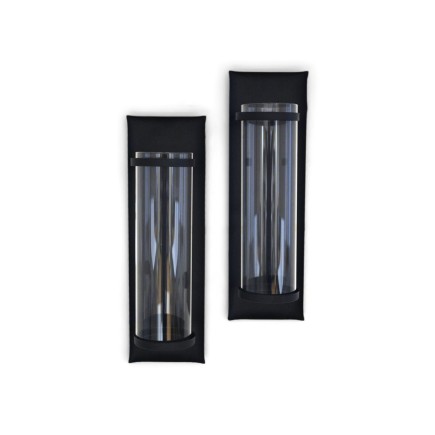 Ljushållare blockljus Vägglykta 2-pack smide