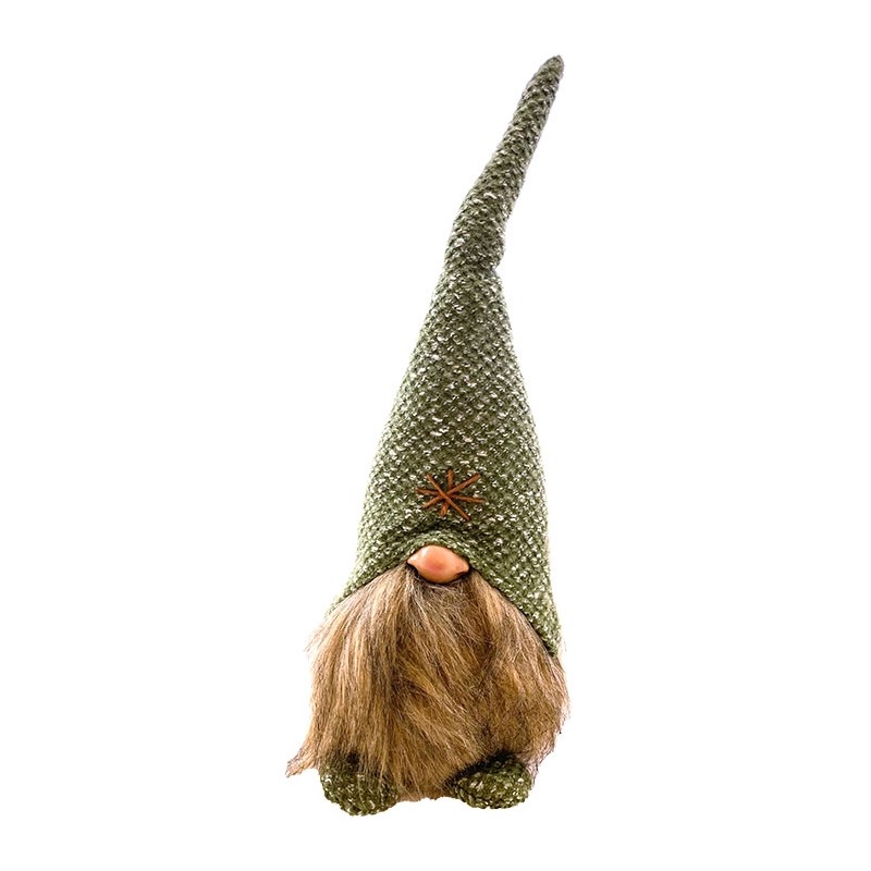 Tomte Textil Grön 42 cm