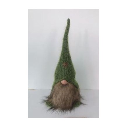 Tomte Textil Grön 42 cm
