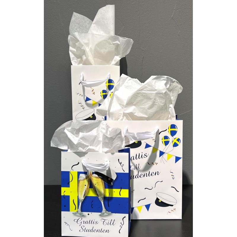 Presentpåse Student 14x18 cm 2-pack