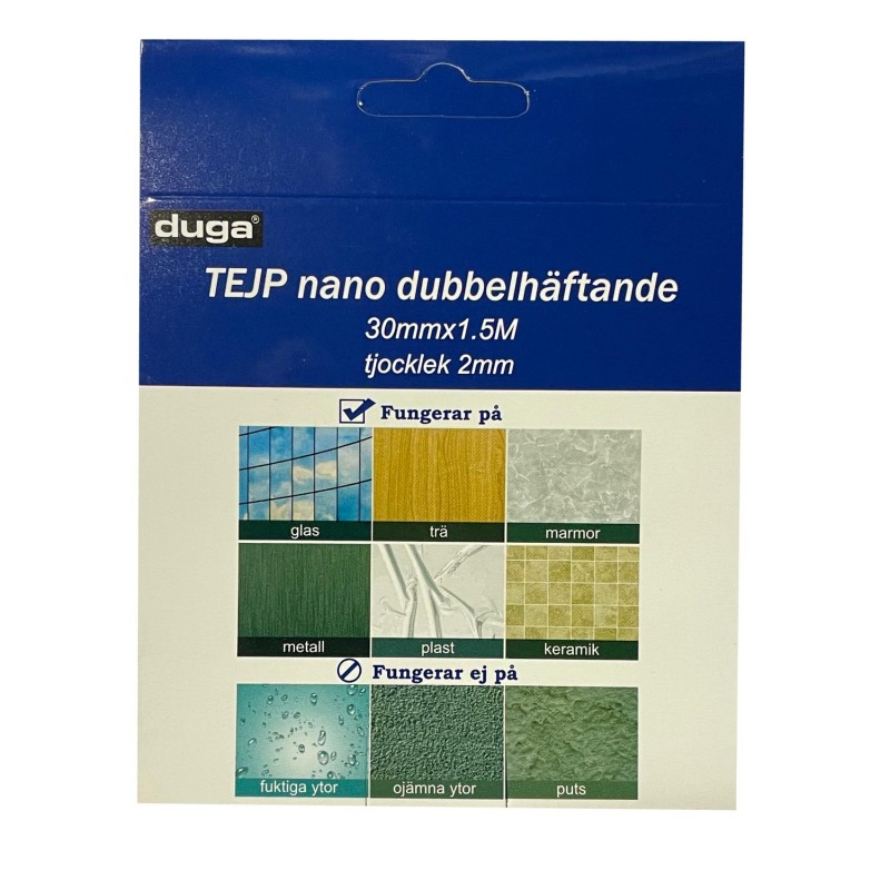 Tejp Dubbelhäftande 30 mm x 1,5 m Tejp Dubbelhäftande 30 mm x 1,5 m