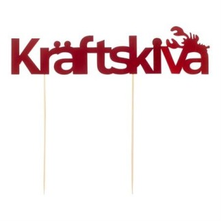 Skylt Kräftskiva Papp