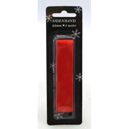 Band rött Siden 3 meter