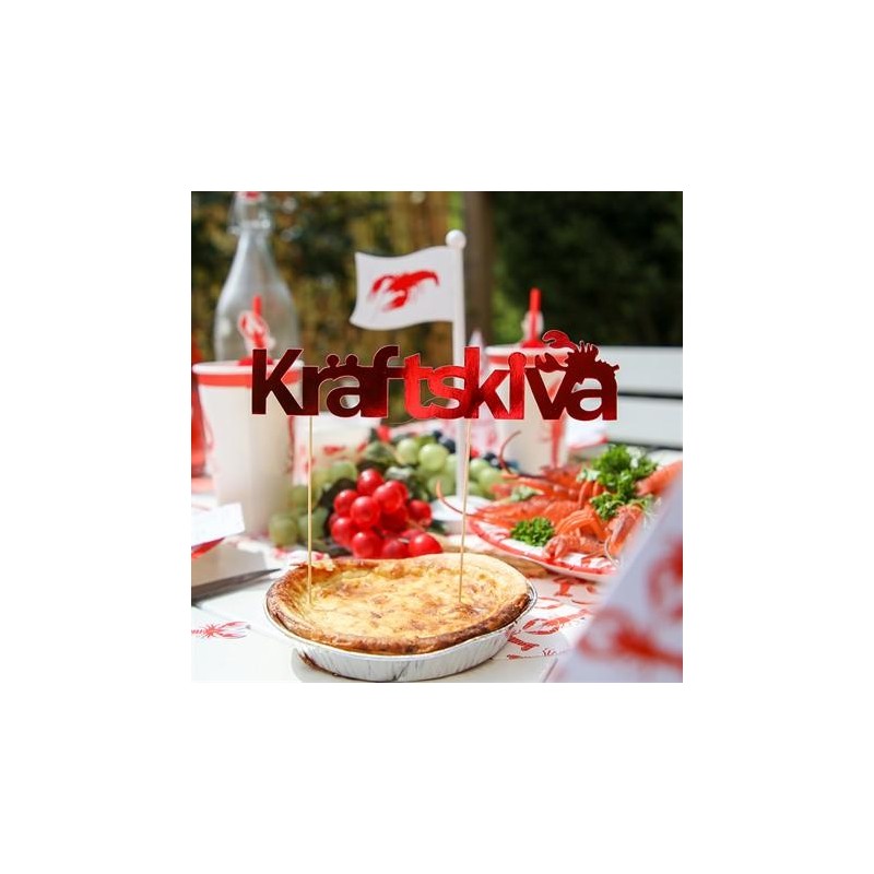 Skylt Kräftskiva Papp