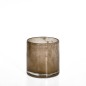 Ljushållare Brun Glas 10x10 cm Ljushållare Brun Glas 10x10 cm