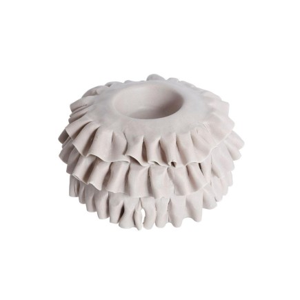 Ljushållare Volang Beigegrå 12 cm