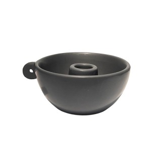 Ljusstake Keramik Grå 13 cm