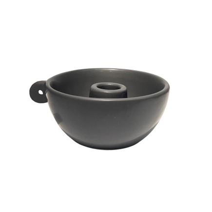 Ljusstake Keramik Grå 13 cm