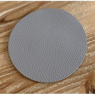 Glasunderlägg Grå/Svart läderlook 4-pack