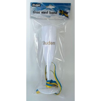 Glas Skumpa Student vitt 24 cm