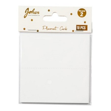Placeringskort 10-pack Vit