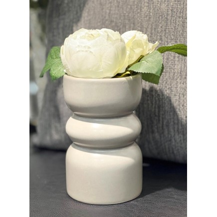 Vas Grå Keramik 16 cm