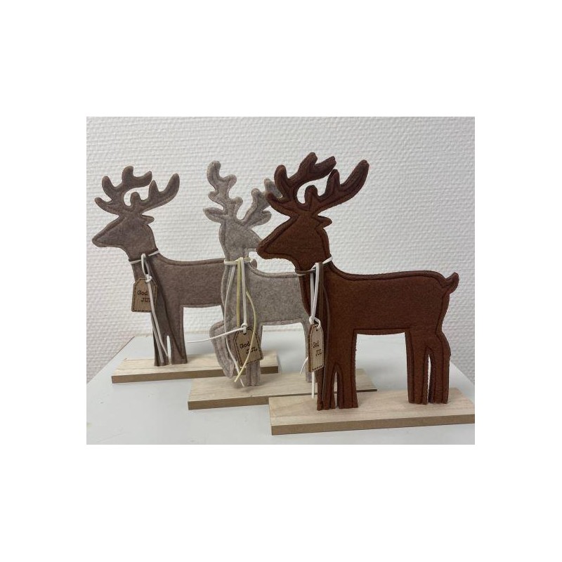 Ren Grå Textil 24 cm