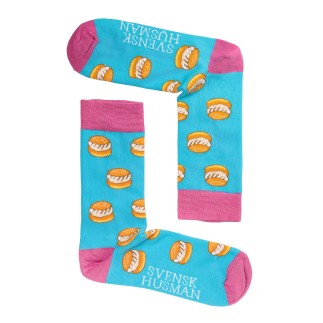 Strumpor Semla Blå stl 36-40 Strumpor Semla Blå stl 36-40